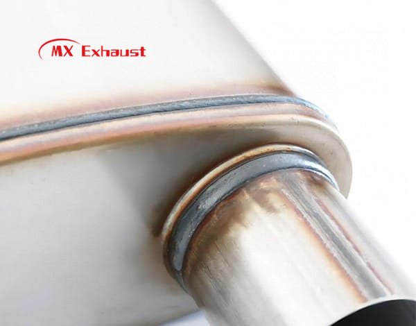 stainless steel 409 muffler custom body size 4x9 exhaust