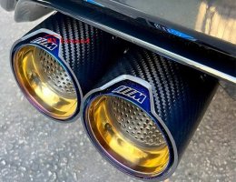 aftermarket bmw exhaust tip carbon fiber upgrade performance style