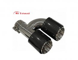 carbon fiber and stainless steel exhaust tip