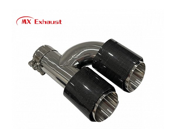 carbon fiber and stainless steel exhaust tip