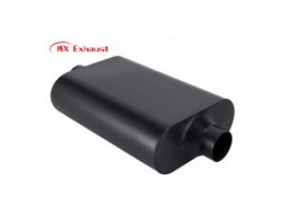 universal exhaust muffler 2.5 inch inlet 3 inch outlet detail