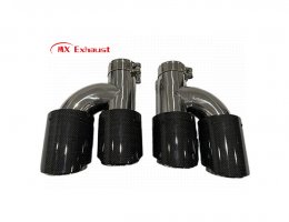 Dual Y-Pipe Carbon Exhaust Tip