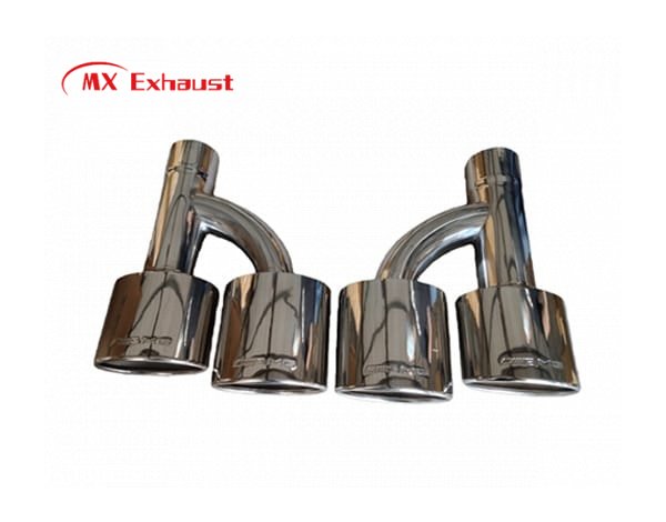 benz dual exhaust tip stainless steel 304 mirror polished exhaust tip