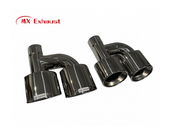 car and truck dual exhaust tip stainless steel polished tail pipe tip