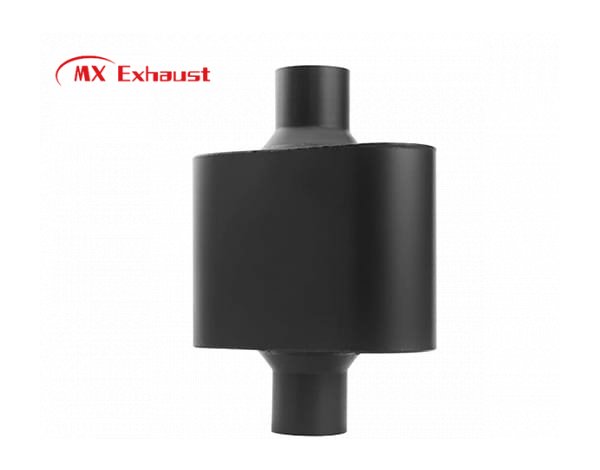 performance muffler center inlet center outlet chambered design