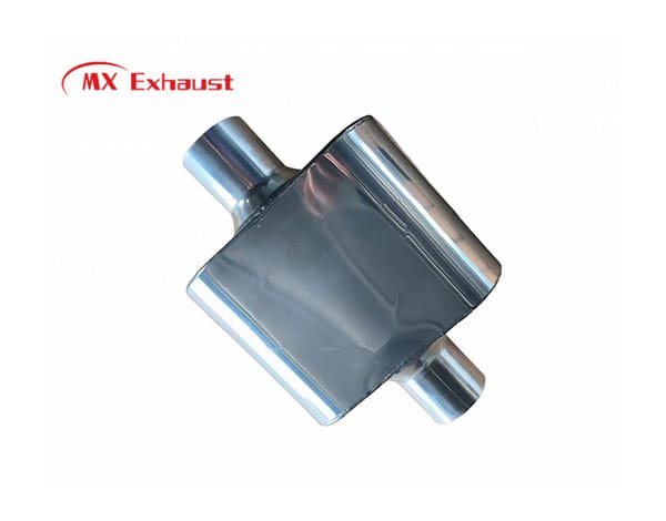 aftermarket mirror polished muffler deep sound chambered exhaust performance