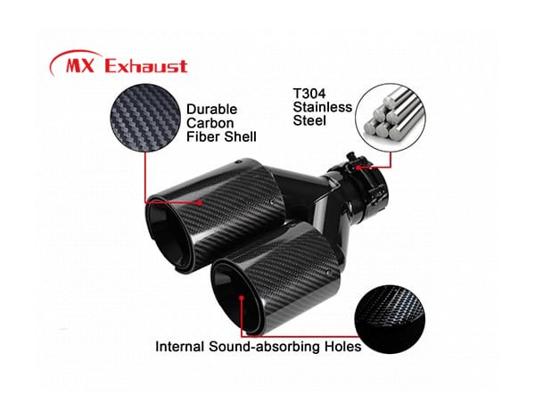 premium carbon fiber exhaust tip