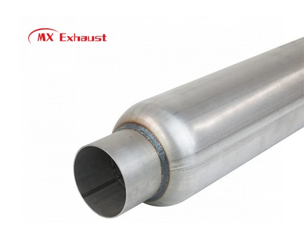 universal exhaust resonator 2.5 inch inlet 3 inch outlet detail