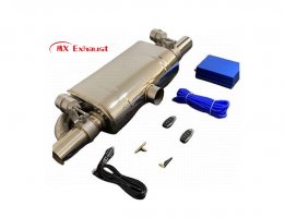 t shape exhaust valve muffler custom logo performance system