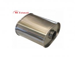 custom dual outlet exhaust muffler ss409 for automotive systems