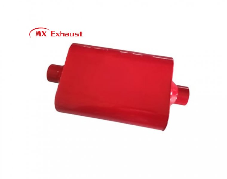 Красный глушитель с камерами 2,5"/3"