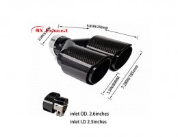 customizable carbon fiber exhaust tips