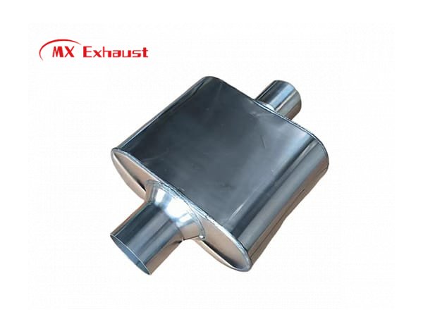 mirror polished stainless steel 409 muffler custom body size 4x9 chambered