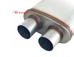 aftermarket dual outlet muffler deep sound performance upgrade