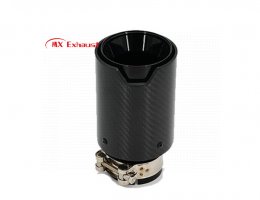performance bmw exhaust tip stainless steel carbon fiber design