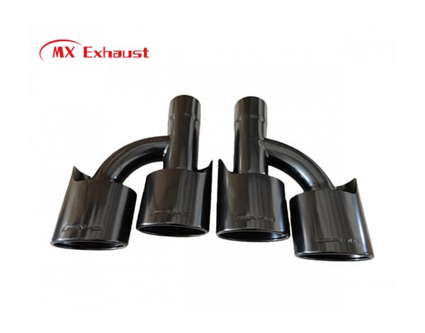 mirror polished dual exhaust tip shiny stainless steel tailpipe tip