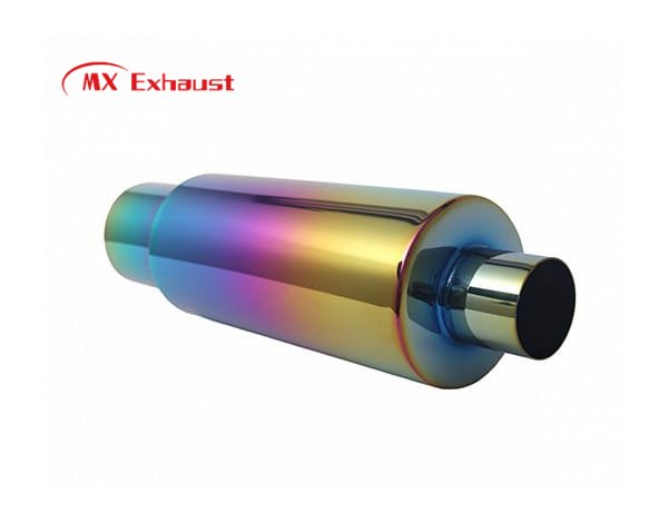straight through exhaust muffler inlet 2.5 3 inch outlet 4 5 inch