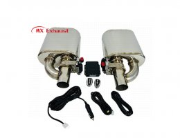 performance exhaust muffler electric valve remote control system