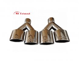 dual exhaust tip inlet 2.5 3 3.5 inch outlet up to 5 inch stainless steel
