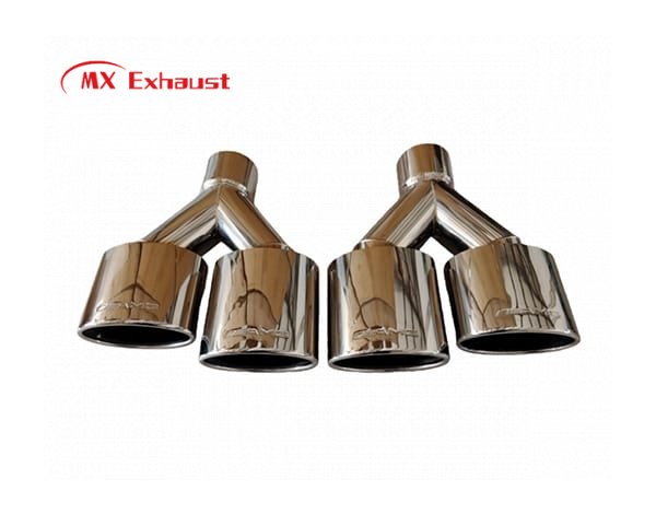dual exhaust tip inlet 2.5 3 3.5 inch outlet up to 5 inch stainless steel