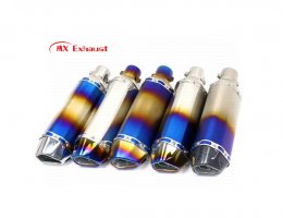 Customizable Hexagon Muffler for Motorcycles