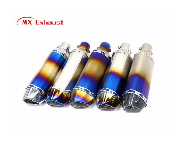 Customizable Hexagon Muffler for Motorcycles
