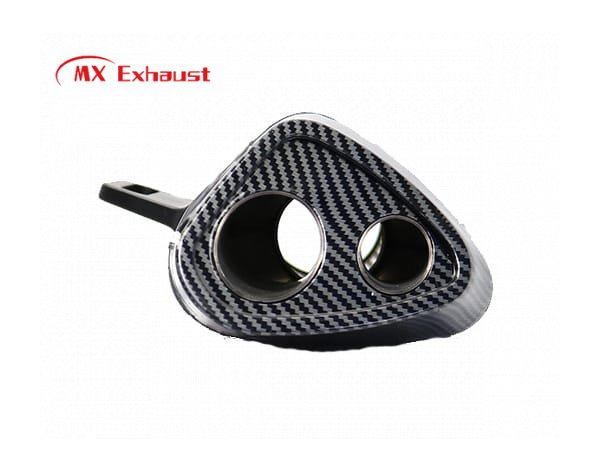 Double Hole Motorcycle Muffler