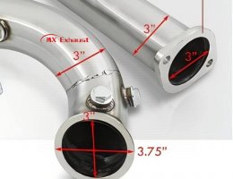 Stainless Steel Exhaust Downpipe for Lexus IS300