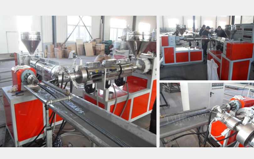 Линия по производству армированных спиральных труб из ПВХ