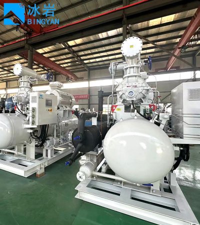 Усовершенствованный винтовой компрессор промышленного охлаждения с водяным охлаждением и смазкой, с питанием от переменного тока