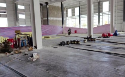 Нашей компании повезло выиграть тендер и она начала строительство. В настоящее время на объекте ведутся работы по изоляции грунта.