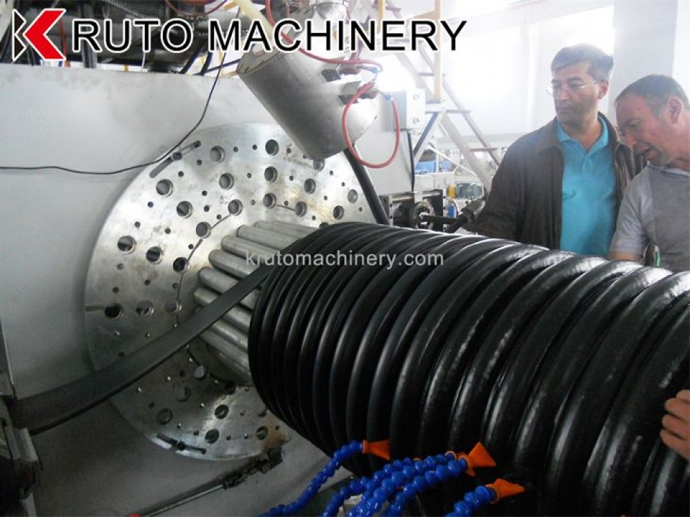 PE Spiral Pipe Extruding Manufacturing Machinery