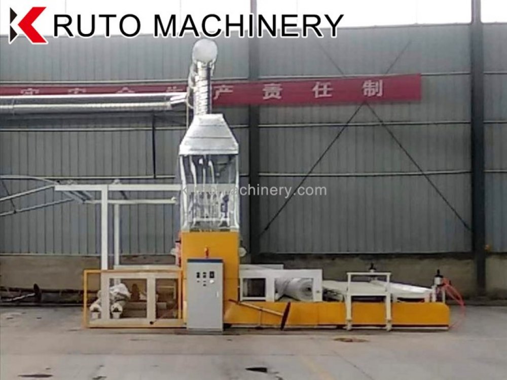 optimized high-output geonet manufacturing line