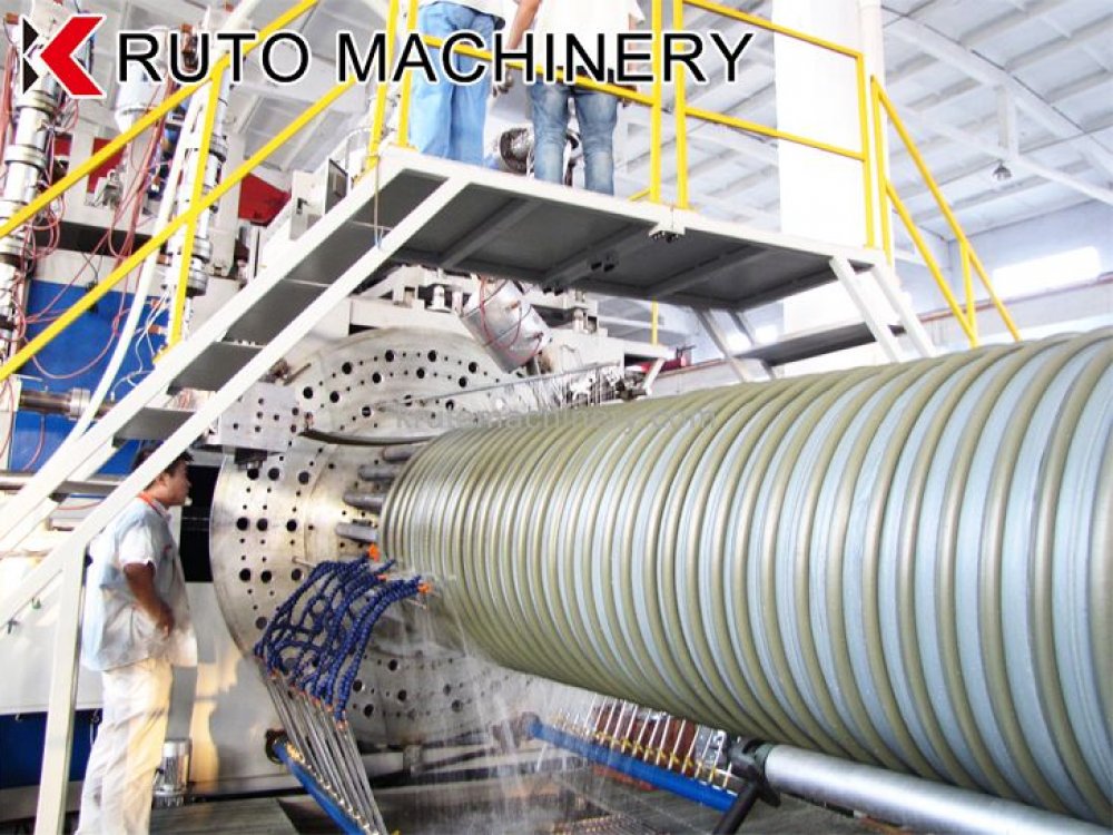 CE Certified PE Spiral Pipe Extrusion Machine