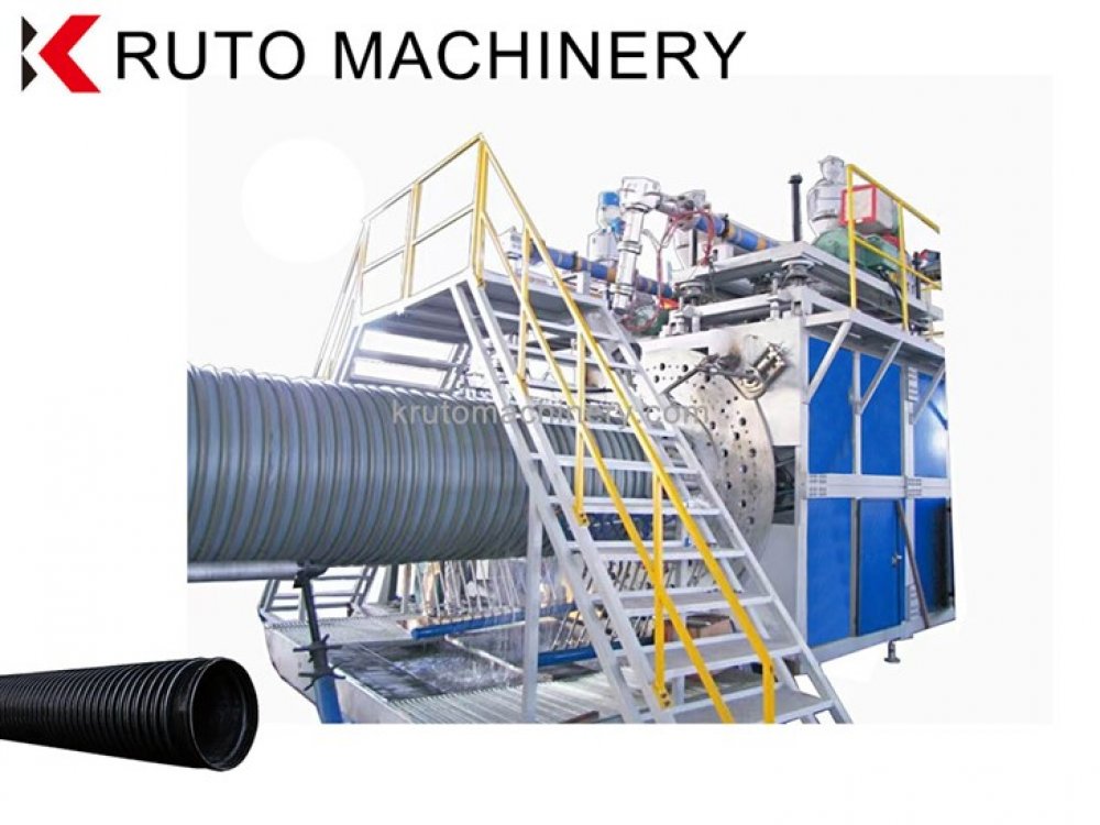 PE Spiral Pipe Extruding Manufacturing Machinery  
