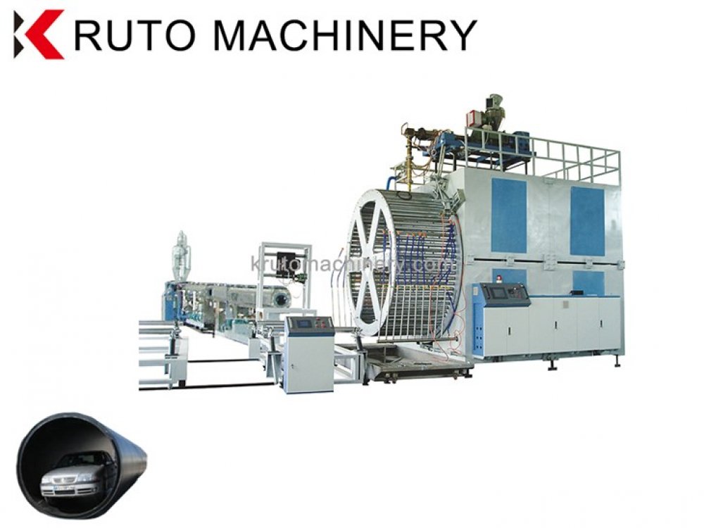 Линия экструзии трубы с полой стенкой