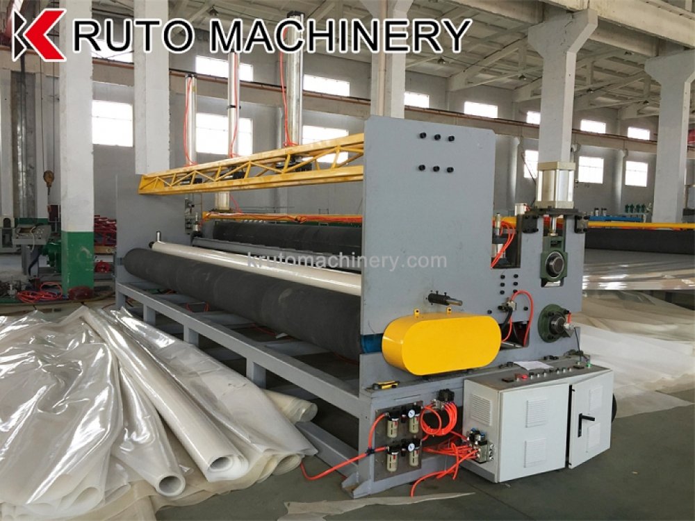 Durable geomembrane manufacturing machine with stable output