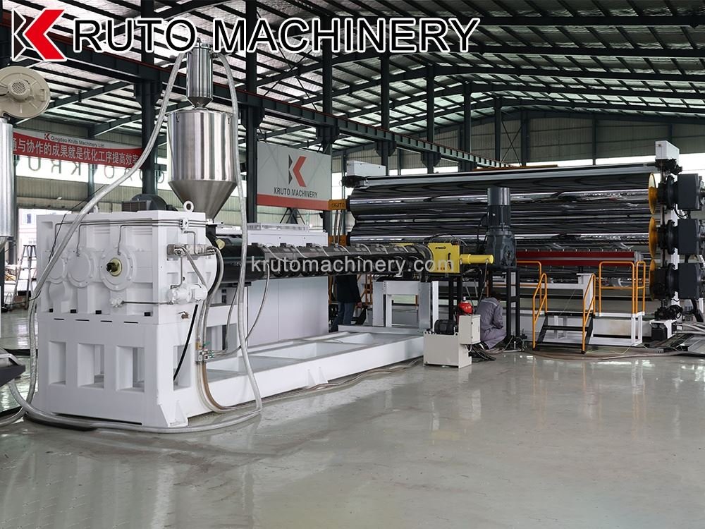 7m geomembrane extruder in high-capacity setup