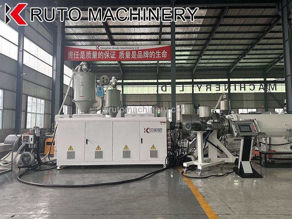 110-315mm PE Pipe Production Line in Operation