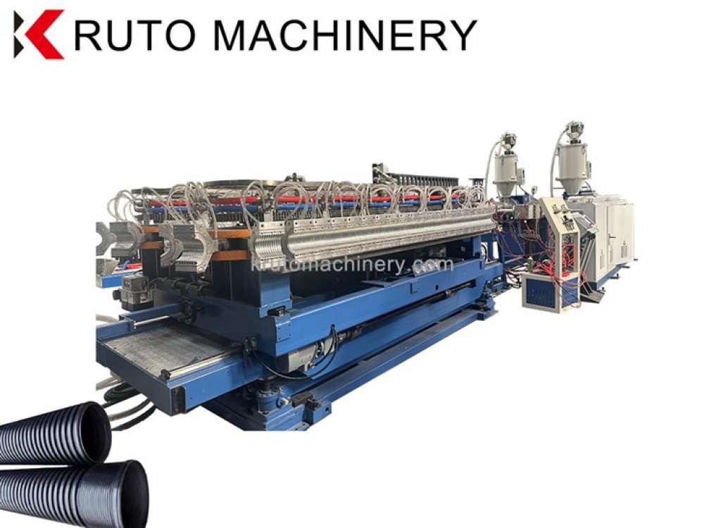 Double Wall Corrugated Pipe Extrusion Line 