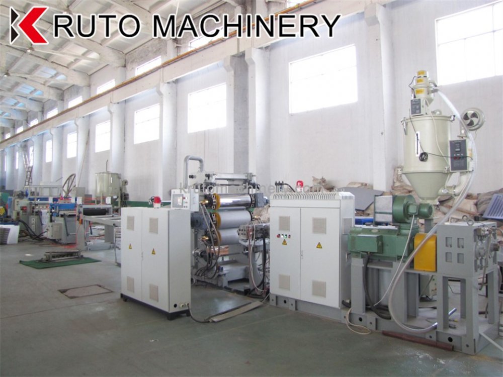 Easy-maintainable PE PP geocell extruder for continuous output