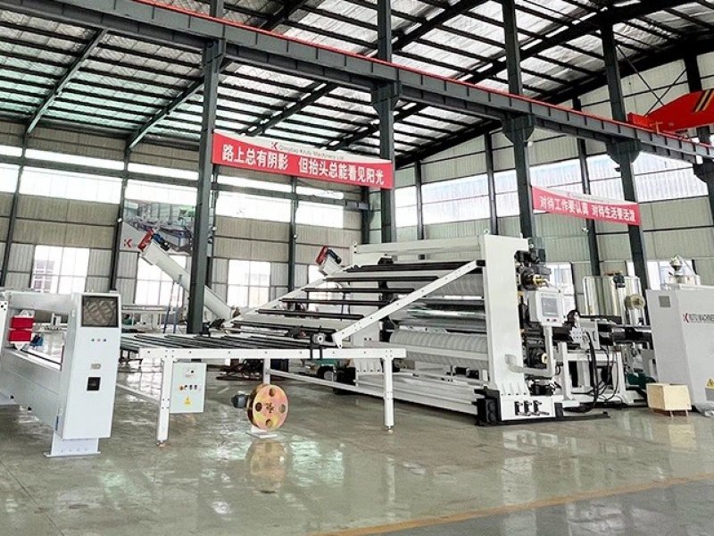 Производственная линия геомембран PE диаметром 2500 мм готова к тестированию и запуску