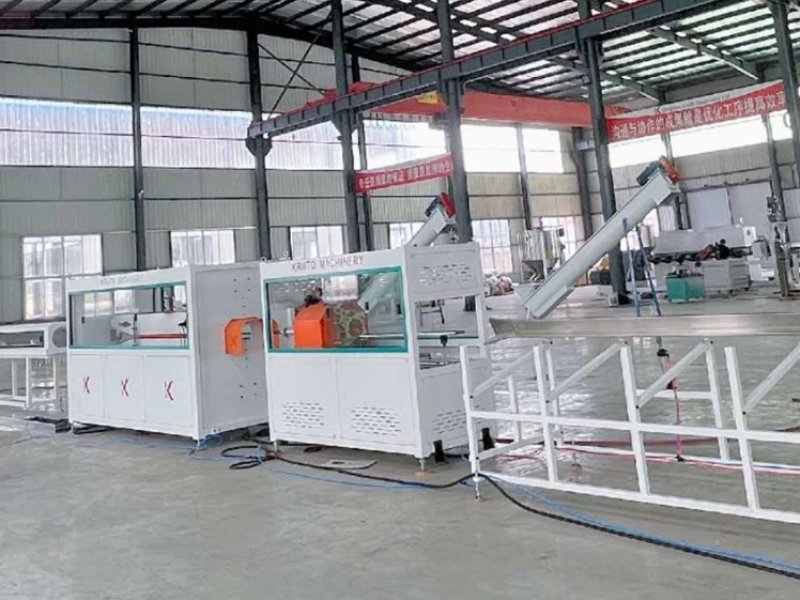 Линия экструзии труб PE 160 в производстве