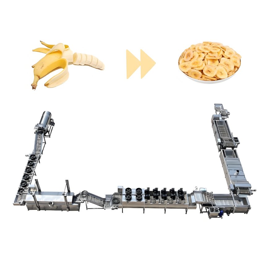 Линия по производству банановых чипсов