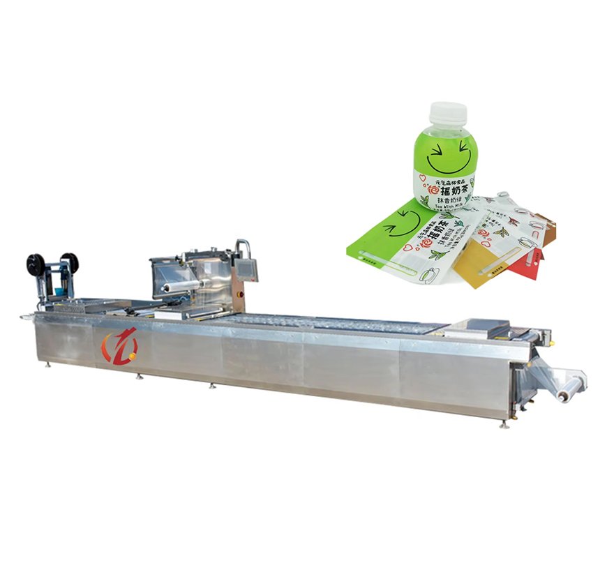 Компьютерная автоматическая непрерывная растягивающая вакуумная термоформовочная упаковочная машина