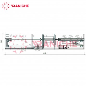 Чертеж компактной линии убоя птицы производительностью 300-800 птиц в час