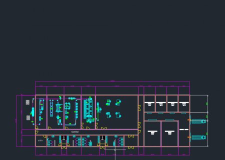 Общая схема линии убоя производительностью 1000 птиц в час