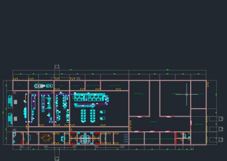 Генеральный план линии убоя производительностью 2000 птиц в час