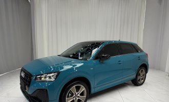 Audi Q2L, синий цвет, 2022 год выпуска, 35 TFSI, стильный и динамичный вариант, соответствует стандарту ГОСТ VI  