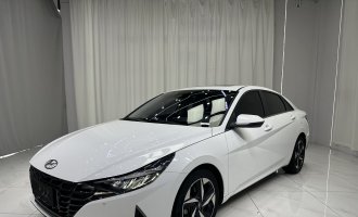 Hyundai Elantra White 2022 model 1.5L CVT LUX Supreme Edition  